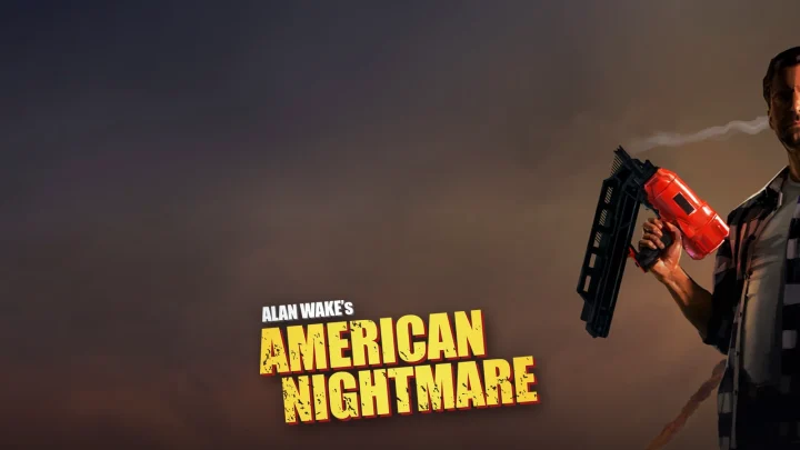 بازی Alan Wake's American Nightmare؛ تصویر شاخص با لوگوی رسمی بازی