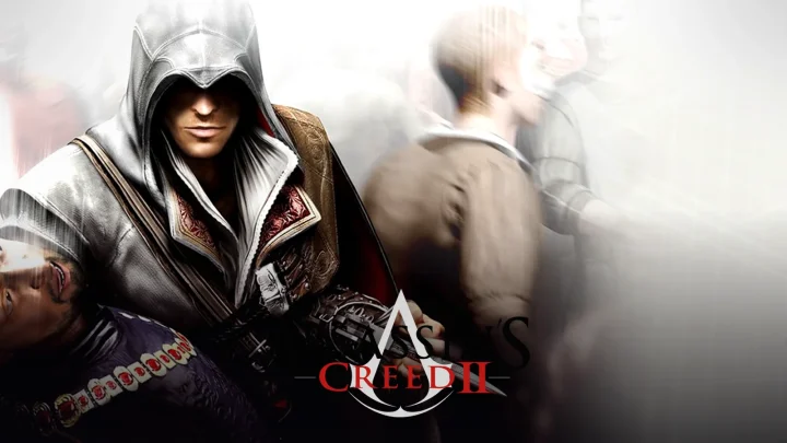 نقد و بررسی بازی Assassins Creed 2؛ تصویر شاخص با لوگوی رسمی بازی