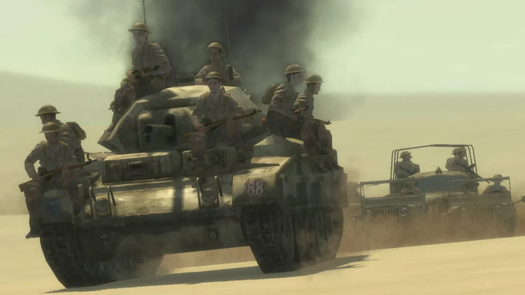 صحنه‌ای از محیط و گیم‌پلی بازی Call Of Duty 2 - تصویر 1