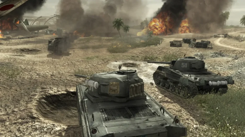 صحنهای از محیط و گیمپلی بازی Call Of Duty World at War - تصویر 2
