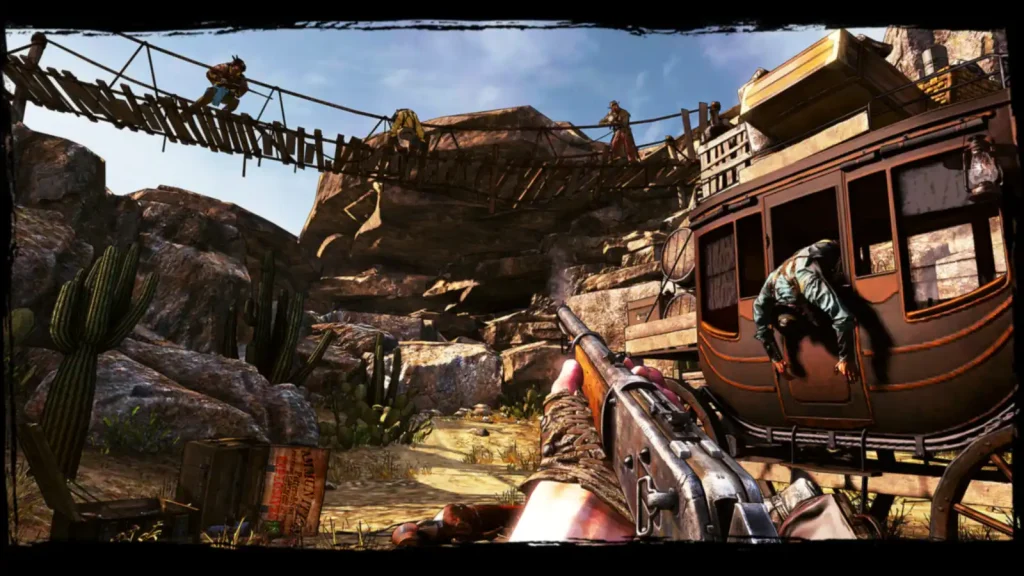 صحنهای از محیط و گیمپلی بازی Call of Juarez Gunslinger - تصویر 3