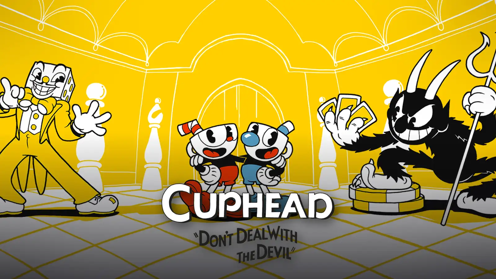 بازی Cuphead بازی Cuphead؛ تصویر شاخص با لوگوی رسمی بازی