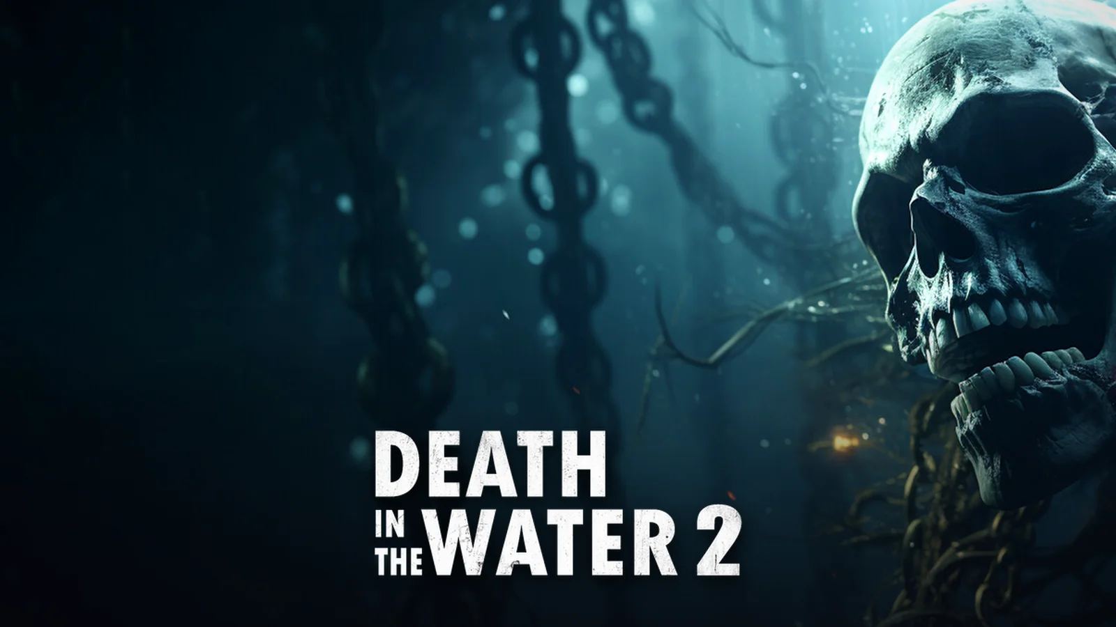 بازی Death in the Water 2؛ تصویر شاخص با لوگوی رسمی بازی