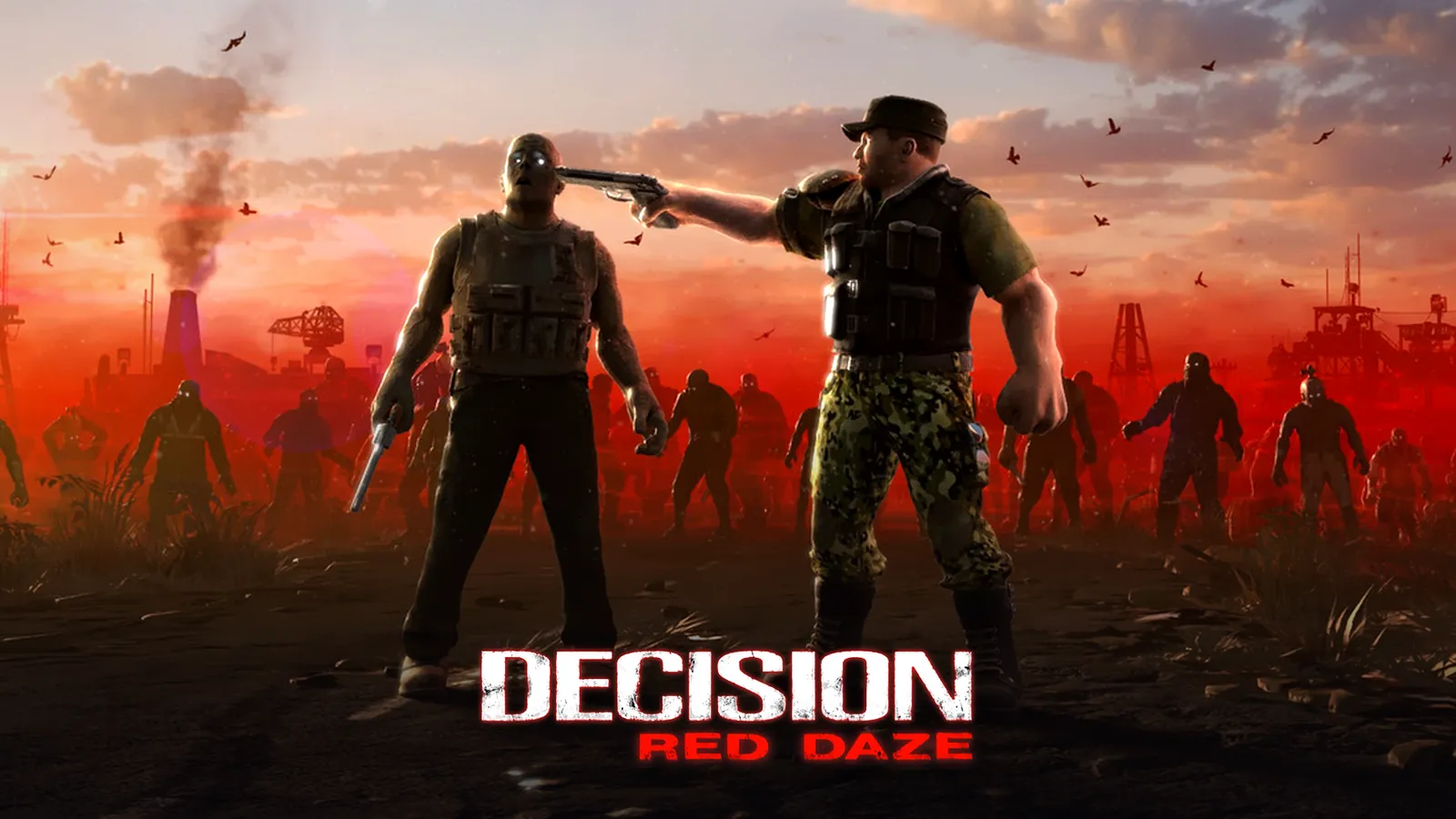 بازی Decision Red Daze؛ تصویر شاخص با لوگوی رسمی بازی