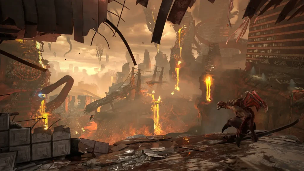 صحنهای از محیط و گیمپلی بازی Doom Eternal - تصویر 3