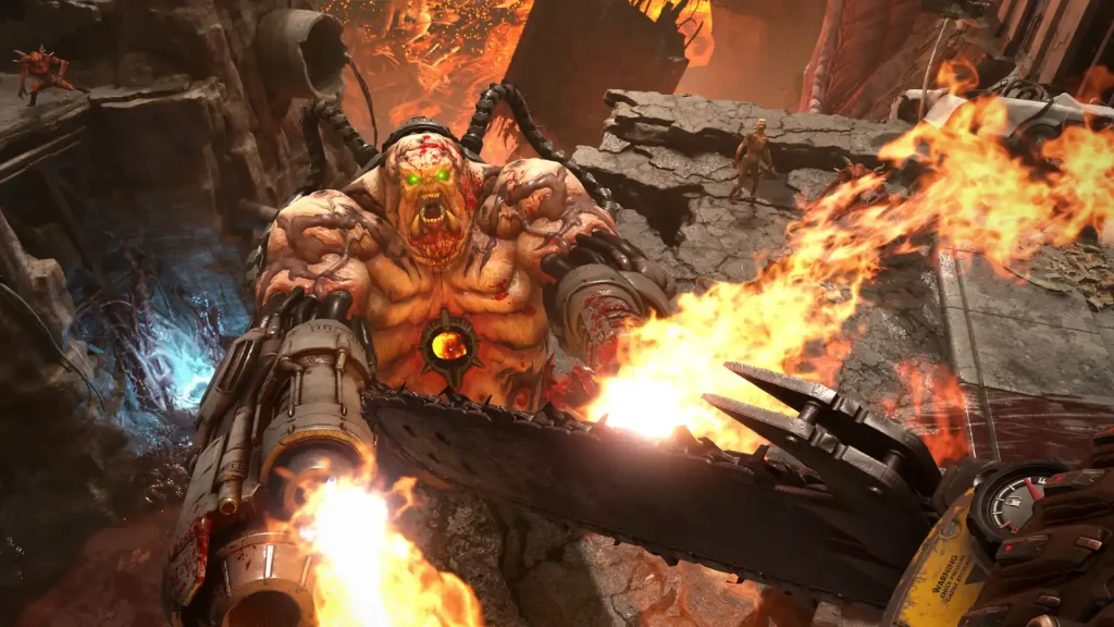 صحنهای از محیط و گیمپلی بازی Doom Eternal - تصویر 4