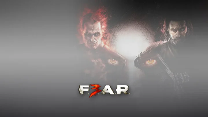 بازی F E A R 3؛ تصویر شاخص با لوگوی رسمی بازی