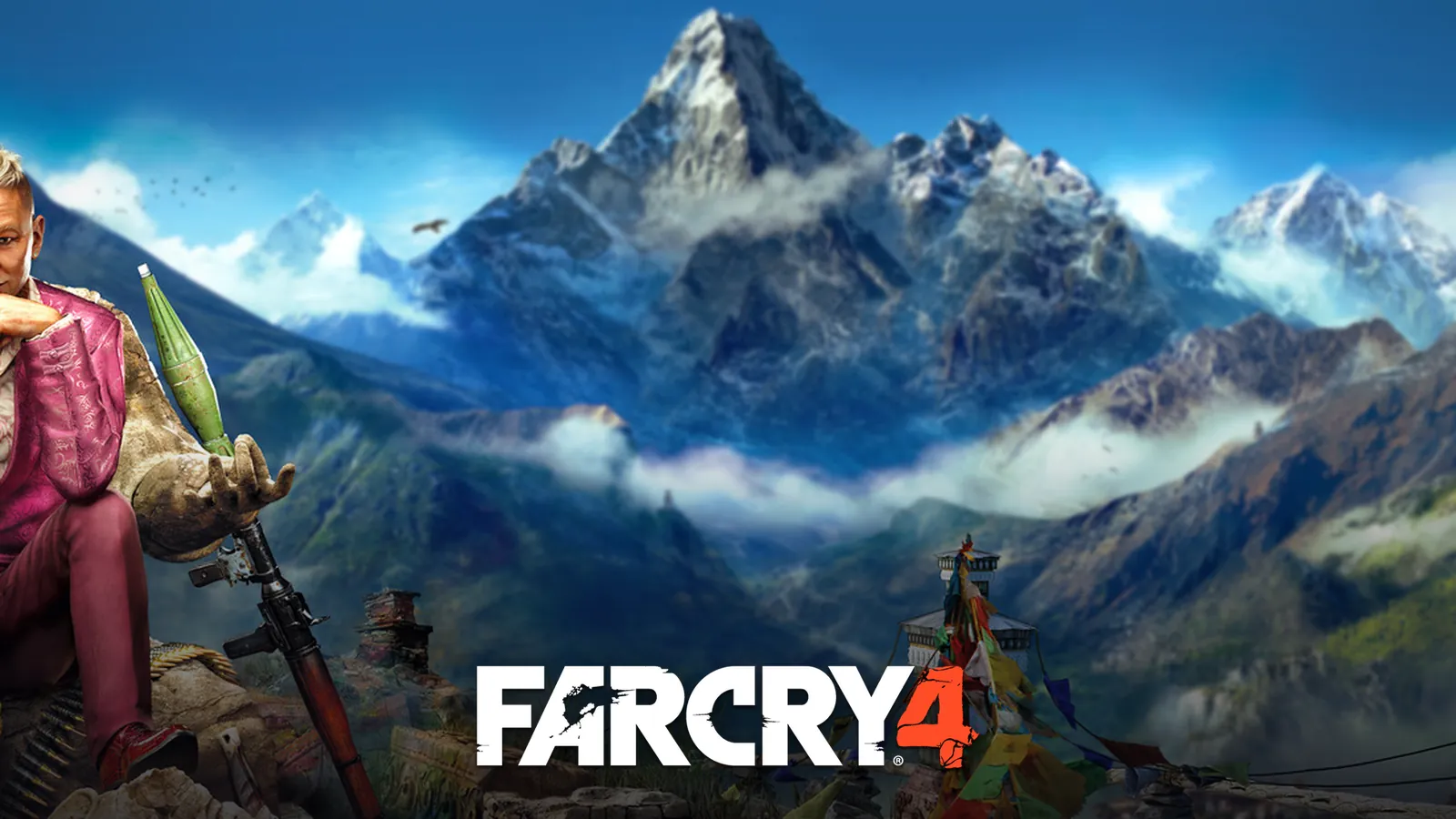 کوه‌های برفی هیمالیا در پوستر بازی Far Cry 4