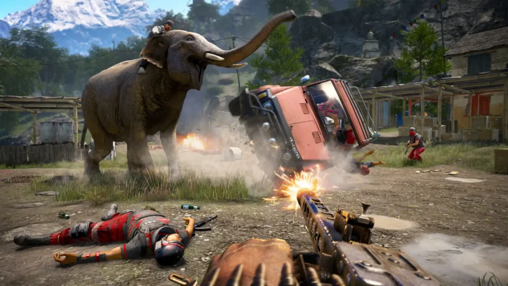 صحنه‌ای از محیط و گیم‌پلی بازی Far Cry 4 - تصویر 2