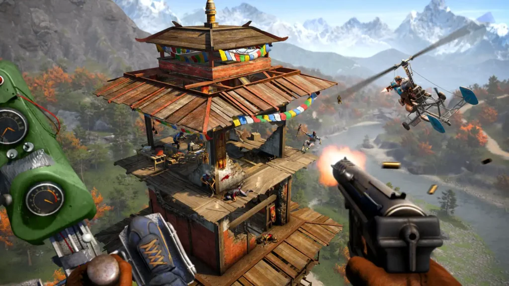 صحنه‌ای از محیط و گیم‌پلی بازی Far Cry 4 - تصویر 3
