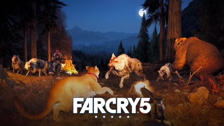 نقد و بررسی بازی Far Cry 5؛ تصویر شاخص با لوگوی رسمی بازی