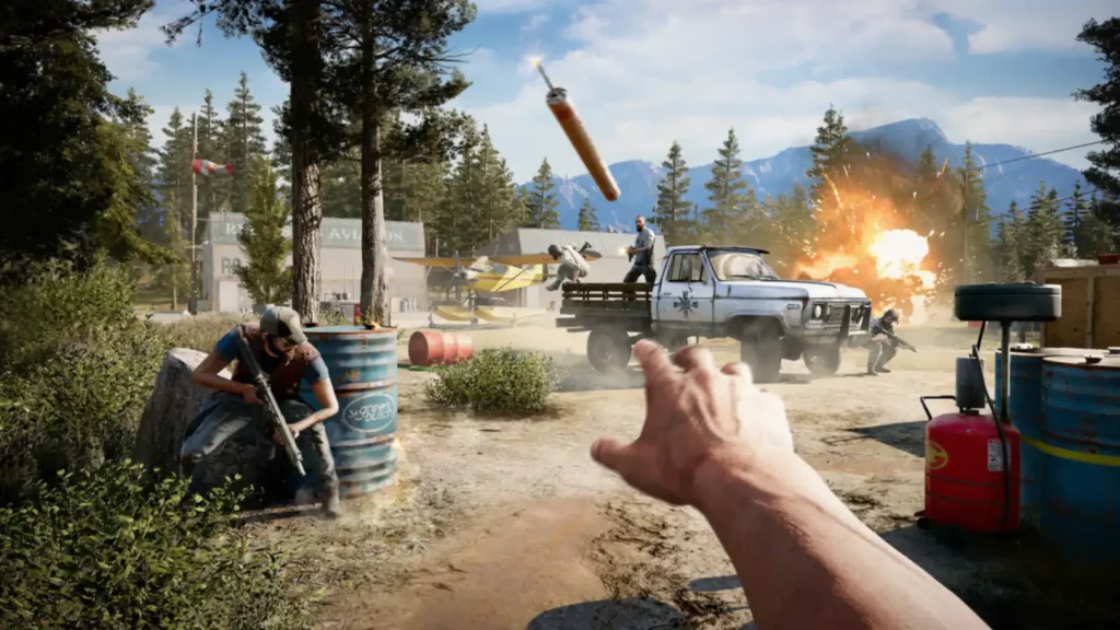 صحنهای از محیط و گیمپلی بازی Far Cry 5 - تصویر 1