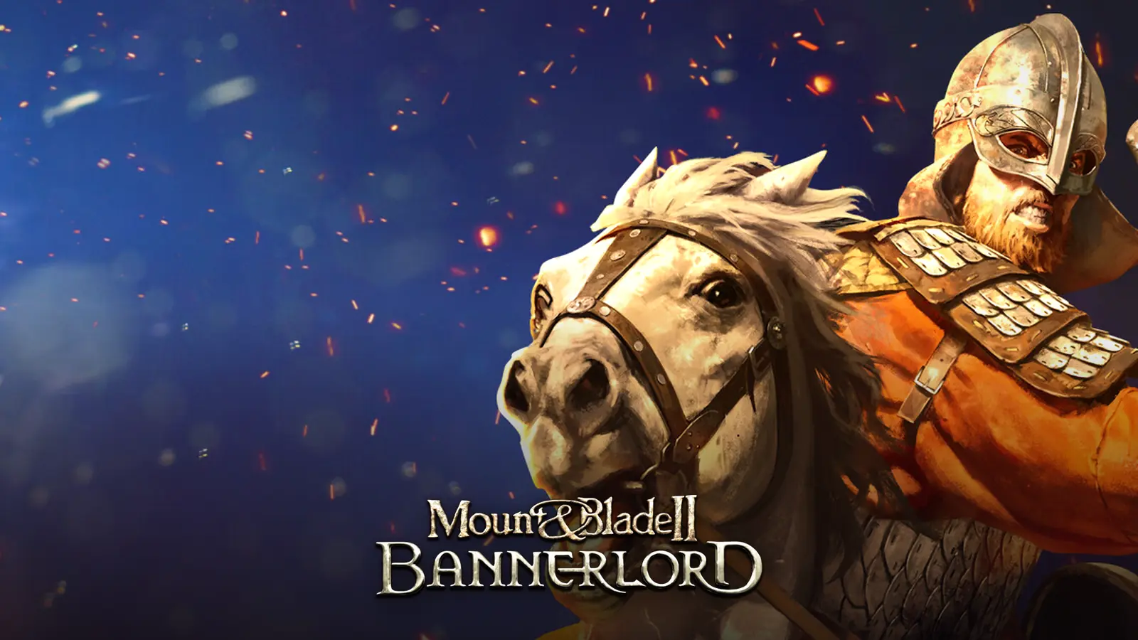 بازی Mount & Blade II: Bannerlord برای کامپیوتر؛ تصویر شاخص با لوگوی رسمی بازی