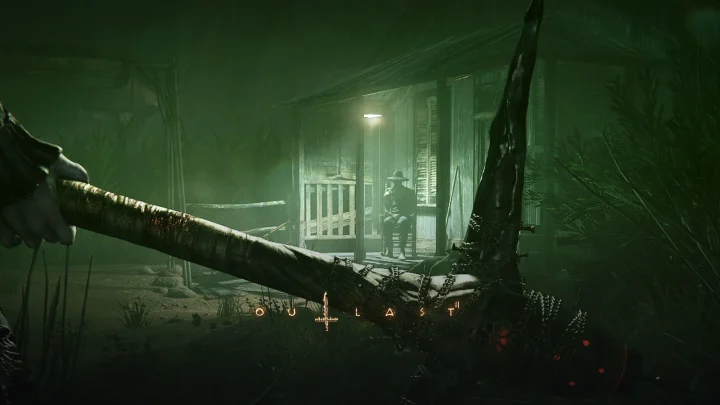 نقد و بررسی بازی Outlast 2؛ تصویر شاخص با لوگوی رسمی بازی