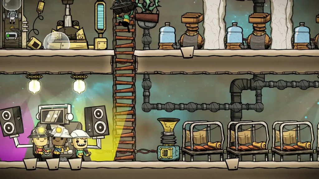 صحنه‌ای از محیط و گیم‌پلی بازی Oxygen Not Included - تصویر 4