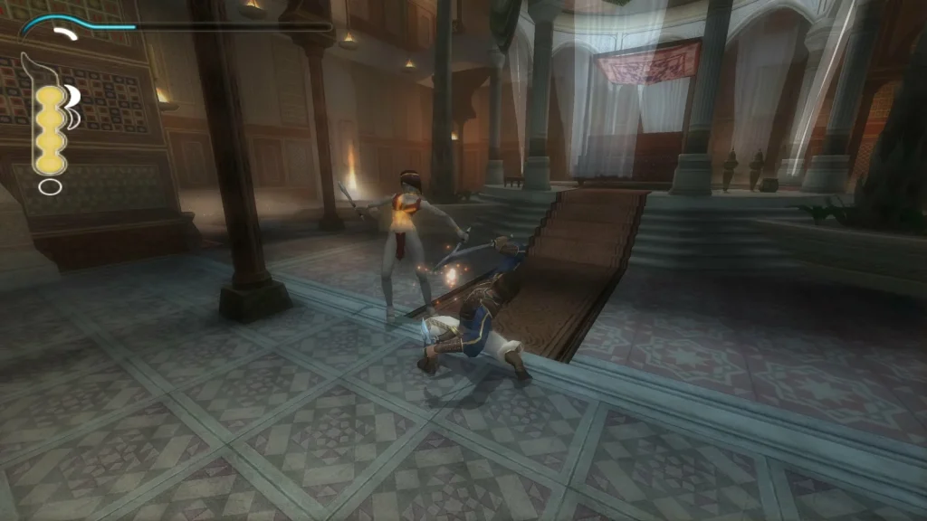 صحنهای از محیط و گیمپلی بازی Prince of Persia: The Sands of Time - تصویر 2
