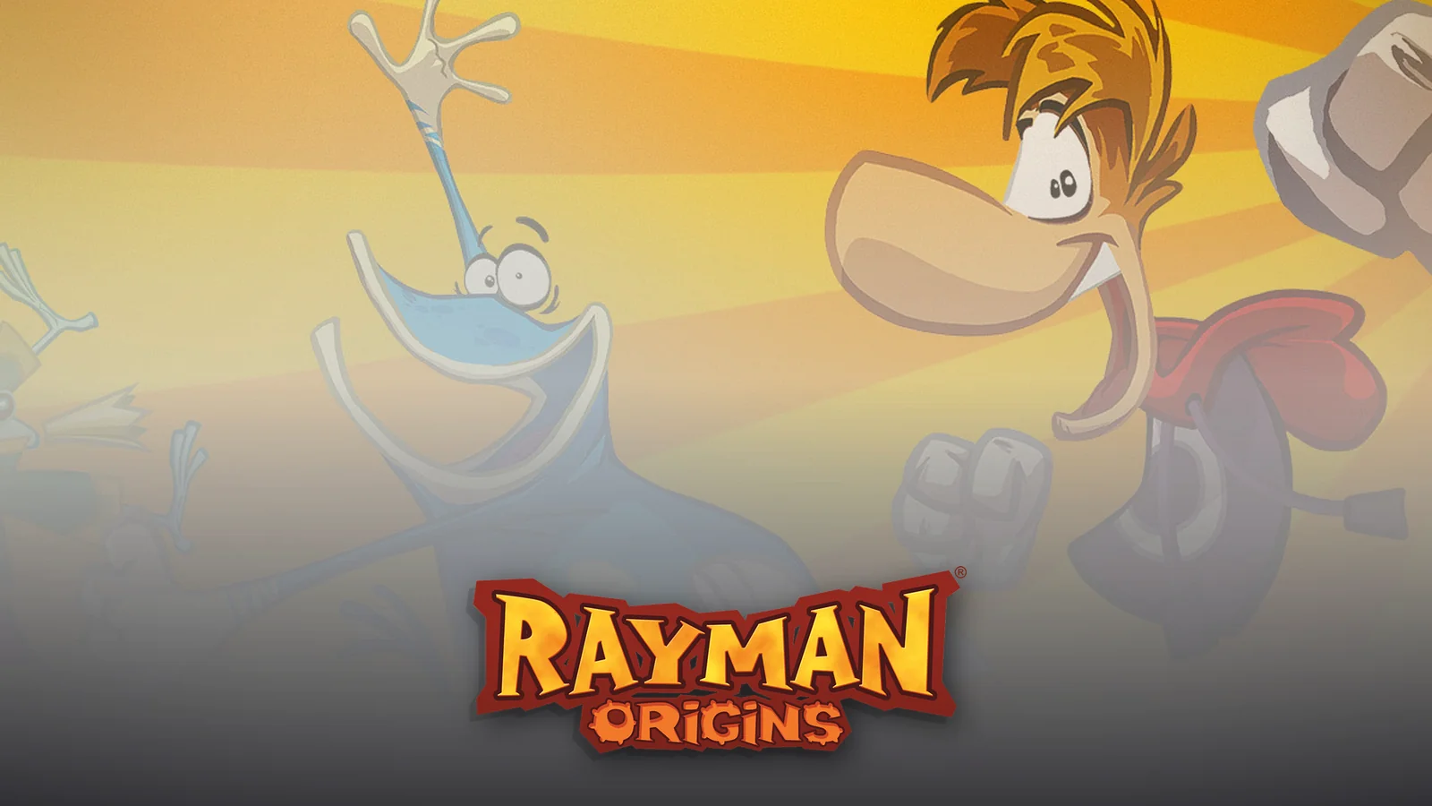 بازی Rayman Origins؛ تصویر شاخص با لوگوی رسمی بازی
