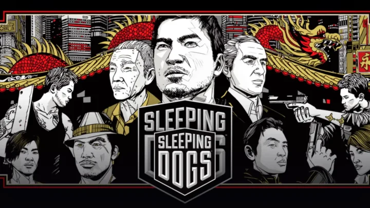 بازی Sleeping Dogs؛ تصویر شاخص با لوگوی رسمی بازی