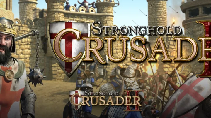 نقد و بررسی بازی Stronghold Crusader 2؛ تصویر شاخص با لوگوی رسمی بازی