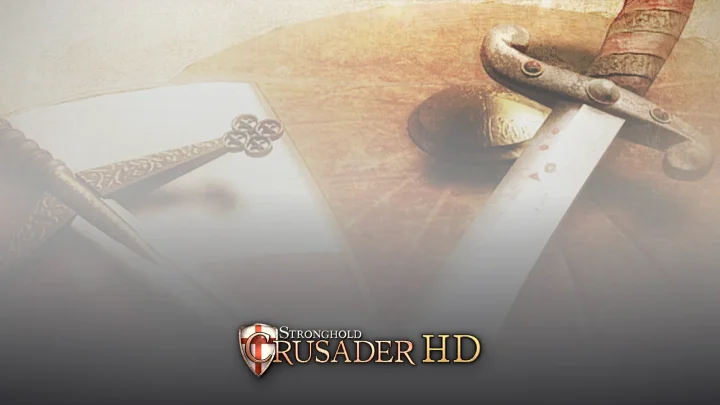بازی Stronghold Crusader HD؛ تصویر شاخص با لوگوی رسمی بازی