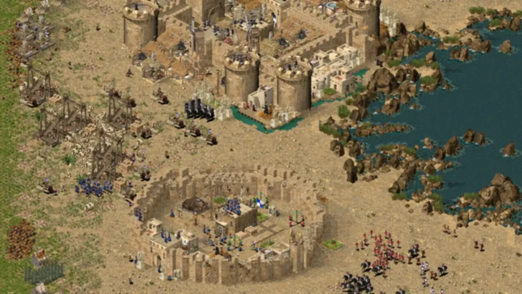 صحنه‌ای از محیط و گیم‌پلی بازی Stronghold Crusader HD - تصویر 4