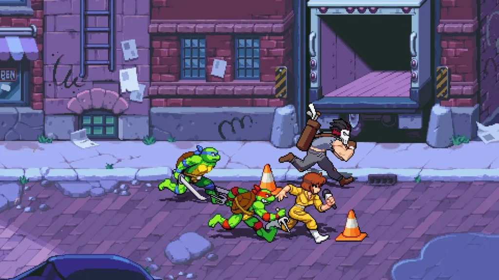 صحنه‌ای از محیط و گیم‌پلی بازی Teenage Mutant Ninja Turtles: Shredder's Revenge - تصویر 3