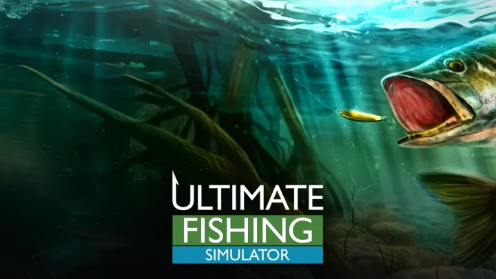 بازی Ultimate Fishing Simulator؛ تصویر شاخص با لوگوی رسمی بازی