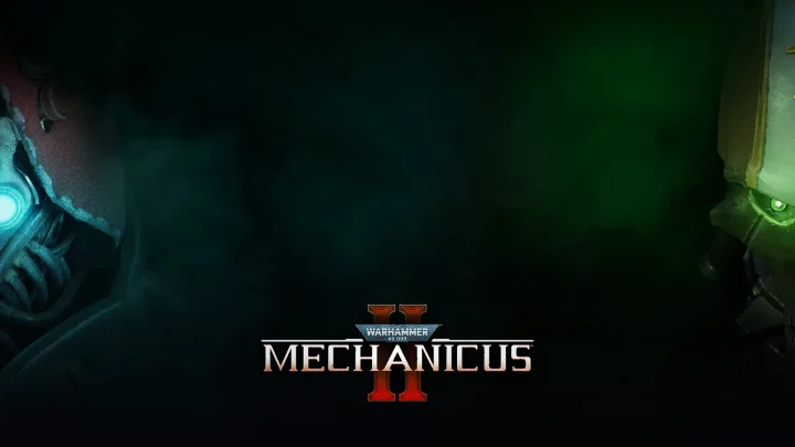 بازی Warhammer 40,000: Mechanicus II برای کامپیوتر؛ تصویر شاخص با لوگوی رسمی بازی