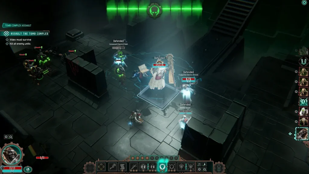 واحدهای Mechanicus در تالار تاریک در بازی Warhammer 40,000: Mechanicus II