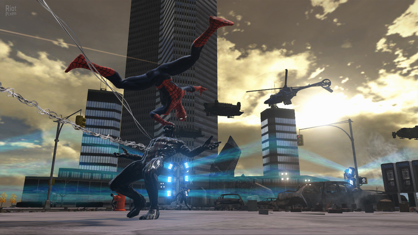 تصاویری از محیط بازی spider man web of shadows