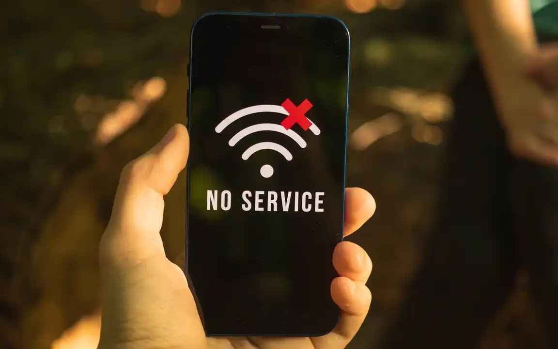 پیام No Service روی گوشی