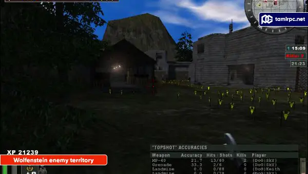 تصاویری از محیط بازی Wolfenstein enemy territory