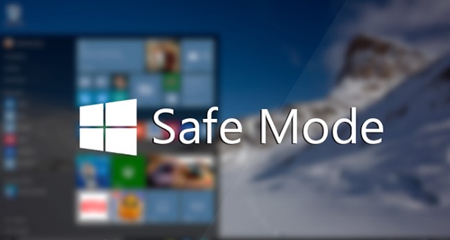 رفتن به حالت Safe mode در ویندوز لوگوی ویندوز 10 کنار عبارت Safe Mode