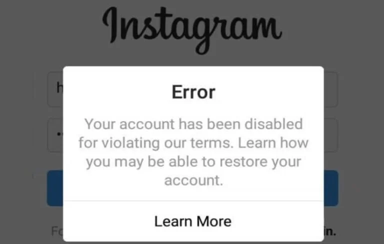 بررسی علت Desible اکانت اینستا + معرفی راه حل این مشکل