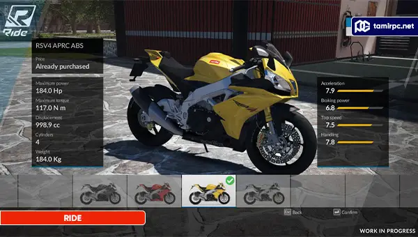 تصاویری از محیط بازی RIDE