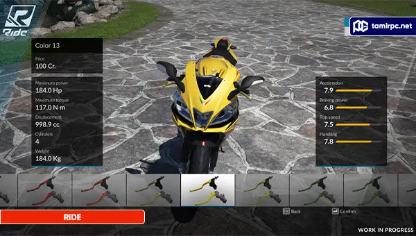 تصاویری از محیط بازی RIDE