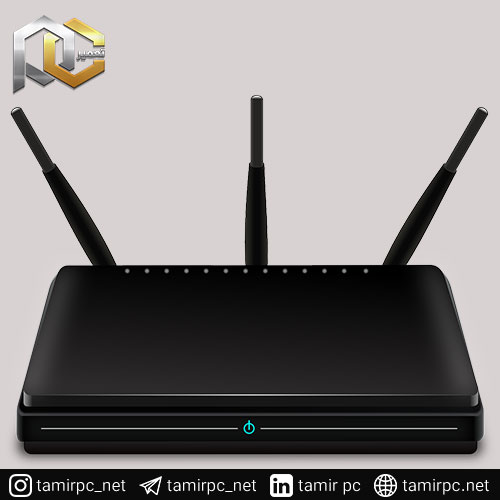 2.4 GHz بهتر است یا 5GHz روتر بیسیم با سه آنتن و چراغ آبی